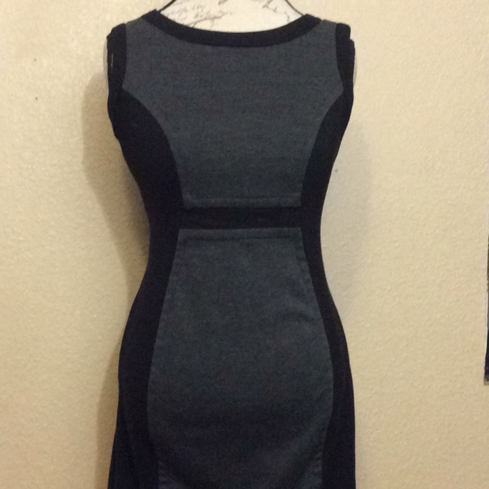 Black and grey work dress